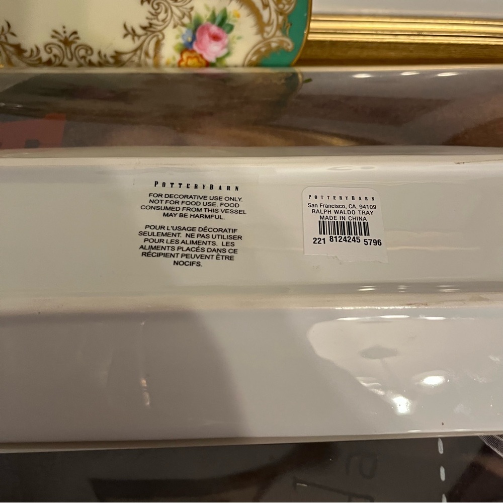 Pottery Barn Catchall Tray – Inspirational Quote by Ralph Waldo Emerson New - Picture 5 of 7